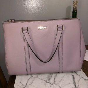 Large Kate Spade bag. Color lavender or lilac.